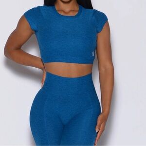 Bombshell sportswear open back tee